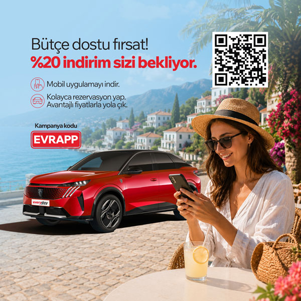 Everyday Rent a Car Mobil Uygulamasını İndir, %20 İndirimle Kirala! Kampanya